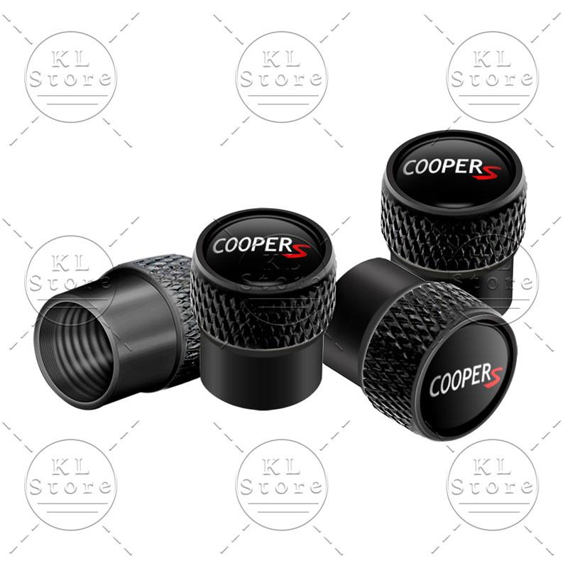 4pcs/set S Logo Car Wheel Tire Valve Air Stem Cap Dustproof Cover For Mini Cooper S Emblem R55 R56 F55 F56 F60 John Cooper Works