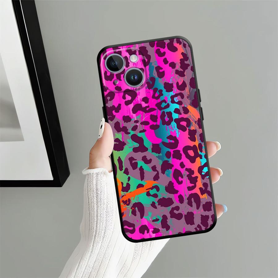 Модный чехол с леопардовым принтом для Apple iPhone 17 Pro Max 16 12 15 Pro 7 8 14 13 Air XR XS MAX 11 Чехол для телефона Funda