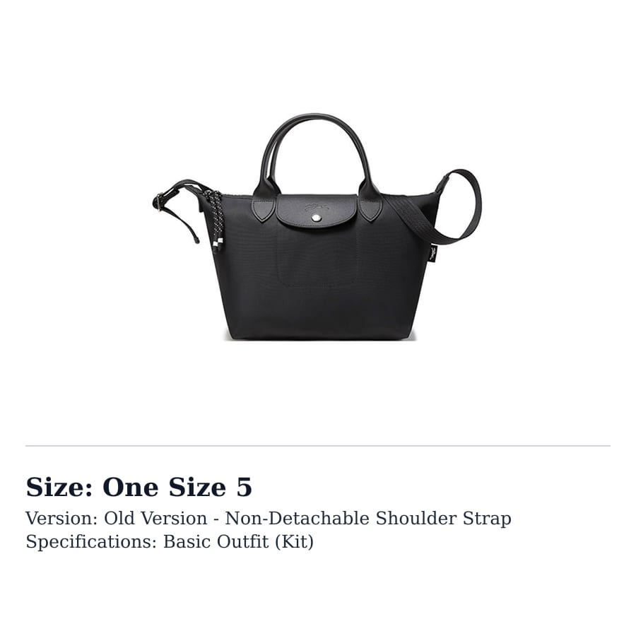 LONGCHAMP Le Pliage Energy Nylon Canvas Handbag Small Women's Black 1512HSR001