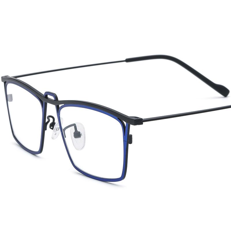 Unisex Retro Geek Multi-Color Titanium Myopia Glasses Frame