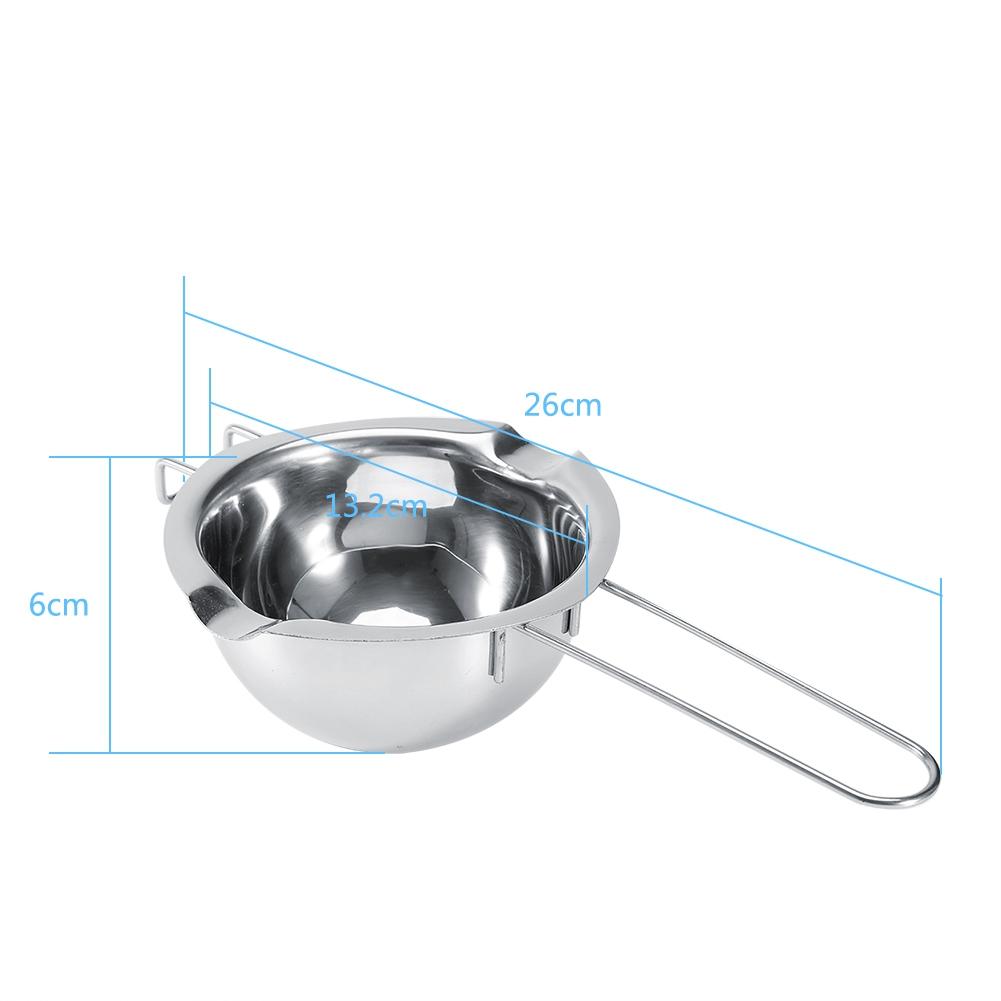 Boiler Pot Stainless Steel Melting Bowl Warmer with Dual Pour Spouts for Melting Chocolate, and Candle Making