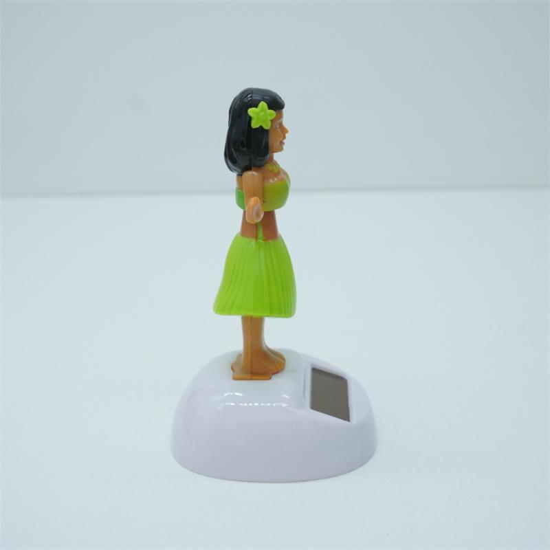 Солнечная энергия Танцующая Хула Девушка Украшения для приборной панели Качающиеся игрушки-болванчики