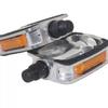 Retro Aluminum Alloy Bicycle Pedals Safety Non-Slip Bike Pedals Durable Reflective Strips Road Bike Pedals Outdoor Sports