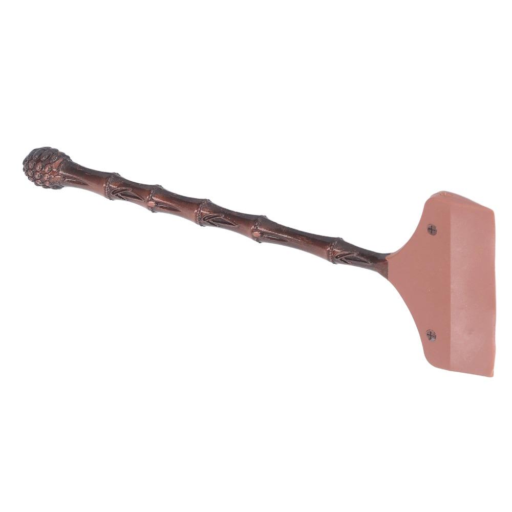 High Hardness Alloy Handle Tea Tray Cleaning Brush Efficient Water Scraper Soft Silicone Head Tea Tray Water Scraper Brown Color