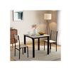 Ensemble De Salon, Table De Salle À Manger Et Deux Chaises, Couleur Naturelle