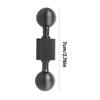 Motorcycle Double Ball Extension Rod Mount 17mm Ball Head 1/4” Thread Aluminum Bracket For Phone Action Camera Accessories