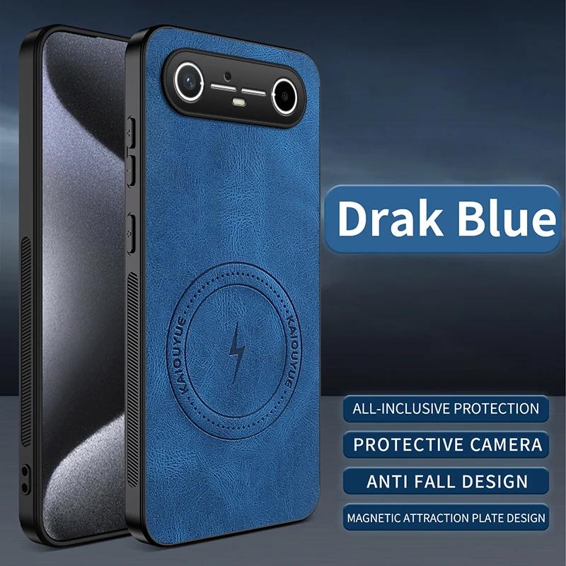 Для Tecno Pova Slim Чехол для Magsafe Роскошная кожа овчины Магнитная матовая крышка для Tecno Pova Slim 5G Противоударный бампер