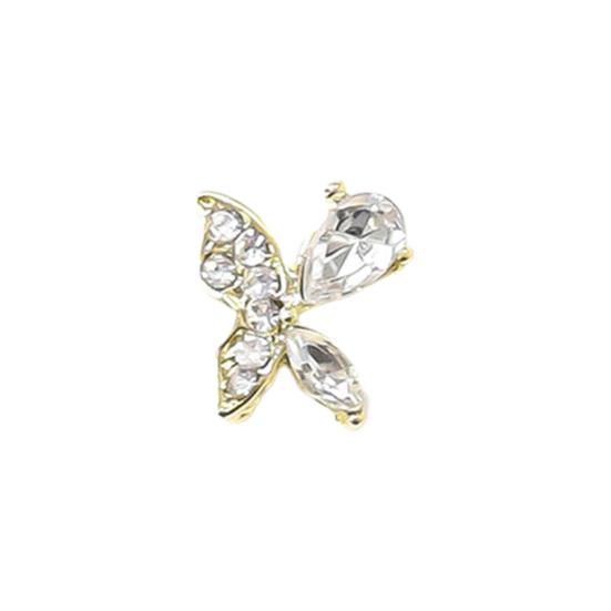 Nail Decoration Shiny Long Lasting Portable Functional Art Butterfly Rhinestone for Women