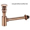 Gold/Gunmental/Black/Chrome Brass Bathroom Basin Sink Tap Bottle P-Traps Wall Connection Plumbing Drain Waste Pop-UP Drain