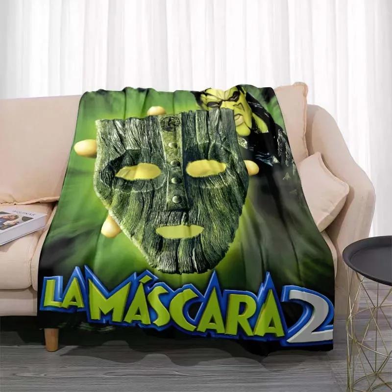 3D маска Мультяшное одеяло Узор Джим Керри Спальня Гостиная Домашний декор Плед для пикника Детская комната Одеяла для кроватей