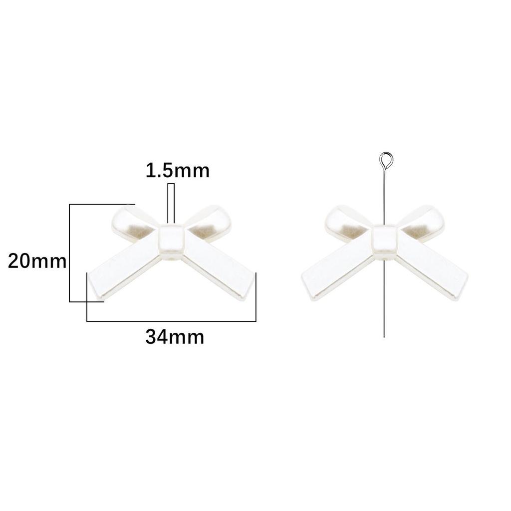 4 шт. пластиковые акриловые банты-бабочки, банты, бусины, подвески для ожерелья, браслета, серьги, украшения для волос, сделай сам, ювелирные аксессуары