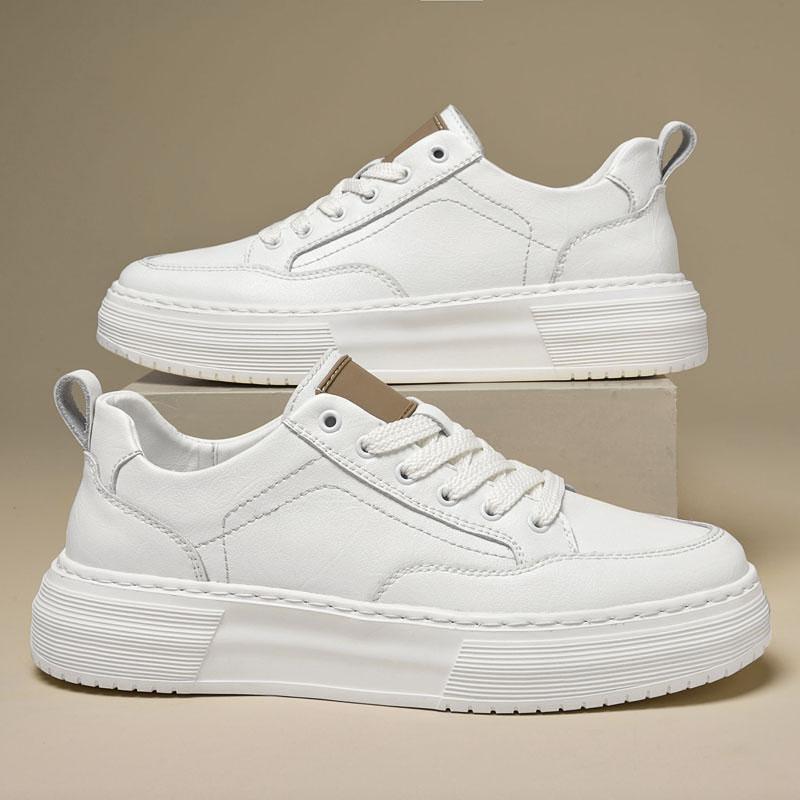 New Luxury Brand Men's Sneakers Classic Genuine Leather Casual Shoes Outdoor Vulcanize Shoes for Men Light Skateboard Footwear