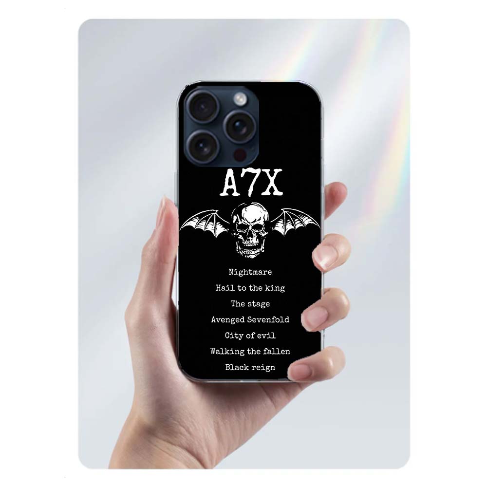 A-Avenged Sevenfold Прозрачный чехол для телефона для iPhone 17 Air 16 Pro Max 15 Pro 14 Plus 17E 16E 11 13 12 Mini Чехлы Fundas Cell T