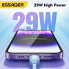 Essager Кабель USB Type C для iPhone 14, 13, 12, 11 Pro Max XS PD, 20 Вт, быстрое зарядное устройство, USB C к Lightning, 29 Вт, провод для iPad, Macbook