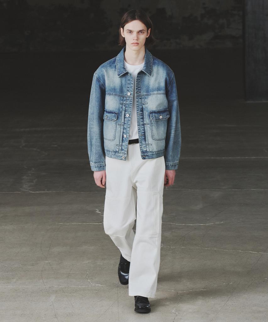 INSILENCE Paneled Work Pants White
