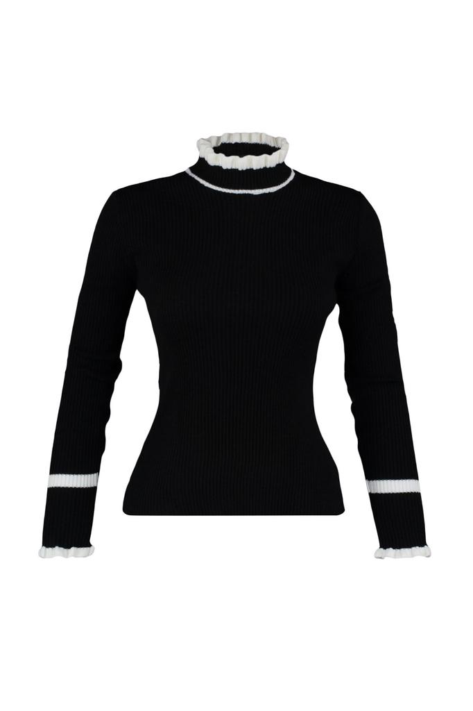 Женский свитер в элегантном стиле, трикотаж с цветными блоками, свитер