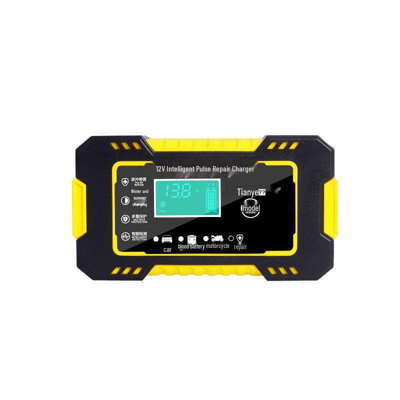 12V 6A Smart Car & Motorcycle Battery Charger with Pulse Repair