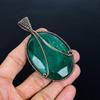 Tree Of Life Emerald Pendant, 999 Copper Wire Wrap Pendant Gemstone Jewelry, Handmade Pendant Amazing Jewelry, Gift For Her