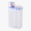 2.5L Food Contain Cereal Grain Rice Kitchen Organizer Fridge Storage Box Sealed and Transparent With Counting Cup Plastic