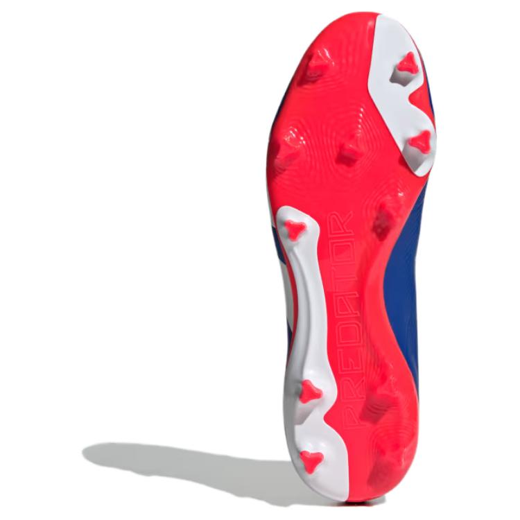 Adidas Кроссовки Predator League Laceless FG Advancement Pack Unisex, синие, прозрачно-голубые, облачно-белые IF6333