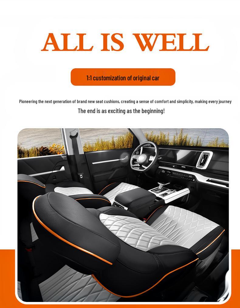 Современный универсальный чехол на автомобильное сиденье MUFASA, полная кожаная обивка, подходит для 23 моделей, подушка для четырех сезонов.
