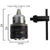 WISEUP 3/8"-24UNF 0.6-10mm Keyless Metal Drill Chuck,With Chuck Key,Convert Impact Driver Hammer and Wrench To Electric Drill