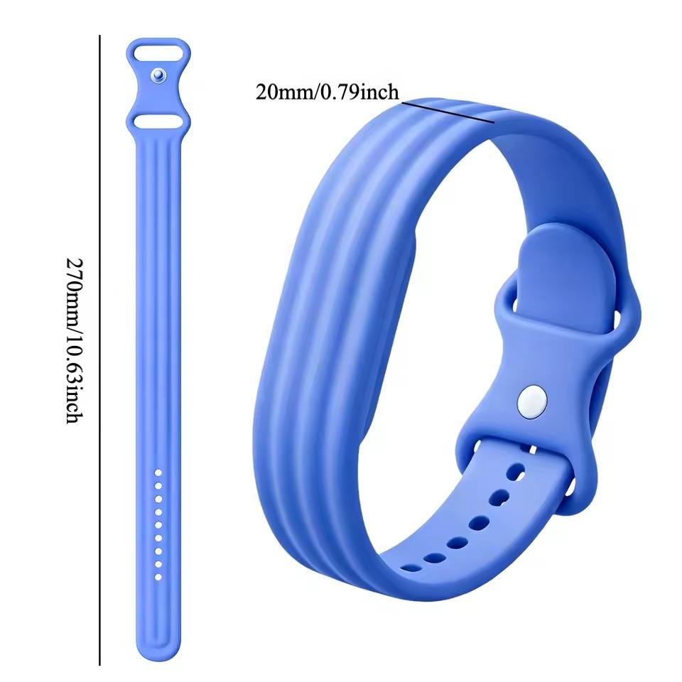 Однотонный силиконовый спортивный ремешок, совместимый с фитнес-трекером Google Fitbit Air, для активного ношения
