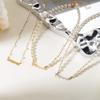 New Elegant Mother's Day Imitation Pearl Bracelet Charm Mama Letter Pendant Stainless Steel Bracelet for Women Jewelry Mom Gift