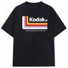 Kodak Summer Brand Men T-shirt Cotton Solid Color Daily Graphic Print Casual Breathable Short Sleeve Top Tees Women Clothing