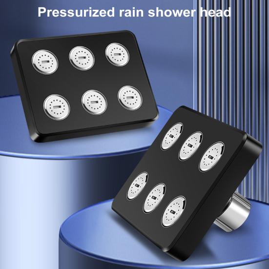 Душевая головка с высоким давлением, небольшая струя, низкое давление, гладкая поверхность, душевая головка