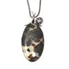 Necklace Septerian Jasper Gemstone Handmade Silver Jewelry 2.25"