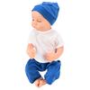 18 Inches Newborn Baby Boy Doll Realistic Full Vinly Body Washable Baby Doll with Clothes for Kids