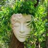 Artistic Face Shape Wall Planter Retros Human Profile Flowerpots Creative Plant Pot for Wall Decoration Balcony