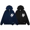 European/American Celebrity Style Fleece-Lined Hooded Zip-Up Sweatshirt - Casual Solid Color Hip-Hop Rap Fashion