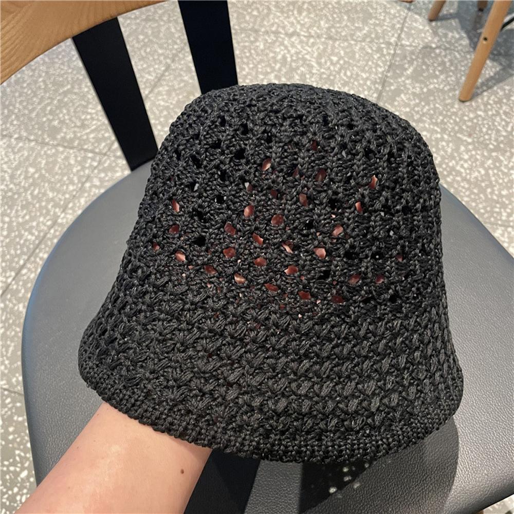 Модная складная однотонная солнцезащитная кепка с козырьком для пляжа, шляпа от солнца, панама, женская соломенная шляпа