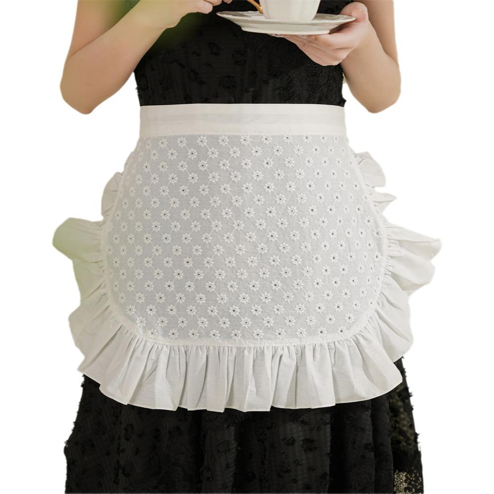 Изысканный поясной фартук Элегантный полуфартук Портативный фартук официанта Ресторан