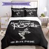 3pcs Custom Name My Chemical Romance Bedding Set Duvet Cover Closure Includes 1 Duvet Cover & 2 Pillowcases, Soft and Comfortable for All Seasons.