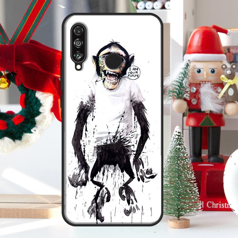 Cartoon Monkey For Huawei Nova 7i 8i 11i 12i 12s Y73 Y70 Y90 Y60 Y72 Y61 Y91 9 10 SE P30 Pro P40 Lite Case