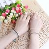 Copper Bead Girls Colorful Polyester Thread Fashion Accessories Braid Hand Rope Woven Bracelet