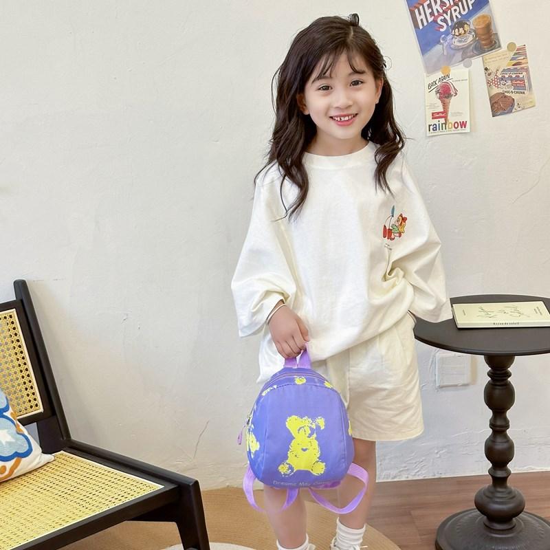 Kindergarten Middle And Small Class Students Schoolbag Cartoon Cute Bear Boys And Girls Backpack Children'S Backpack