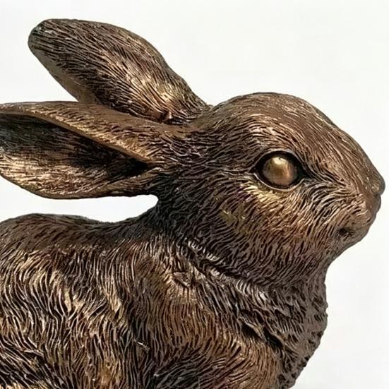 Винтажная фигурка кролика, резьба, статуэтка кролика, скульптура животного, украшение для дома, офиса, книжной полки, рабочего стола, Фэн-шуй