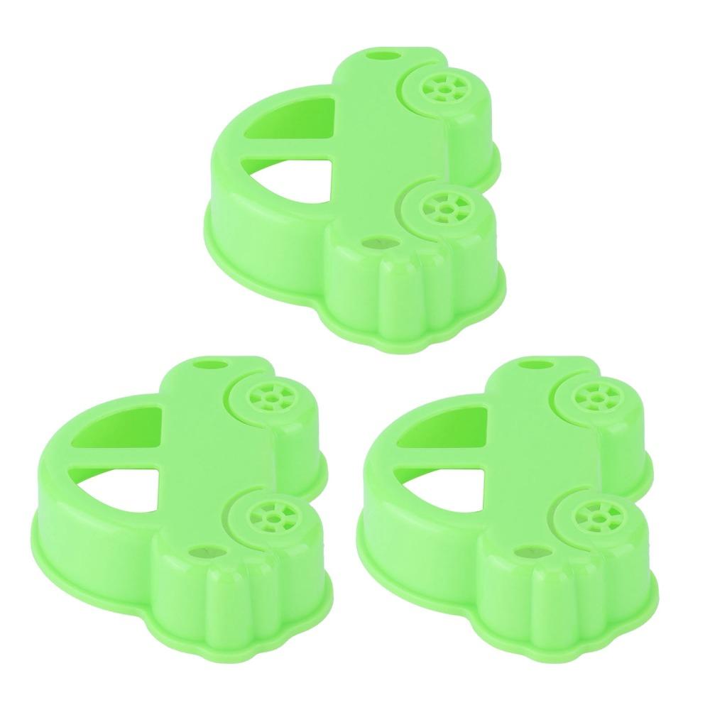 3PCS Car Shaped Sandwich Cutter Sealer Lightweight Sandwich Press Maker Making