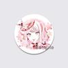 32/44/58mm Anime Mizuki Akiyama Badges Project SEKAI Brooch Round Brooches Jewelry Creative Art Pins for Backpack Decor Gift Accessory