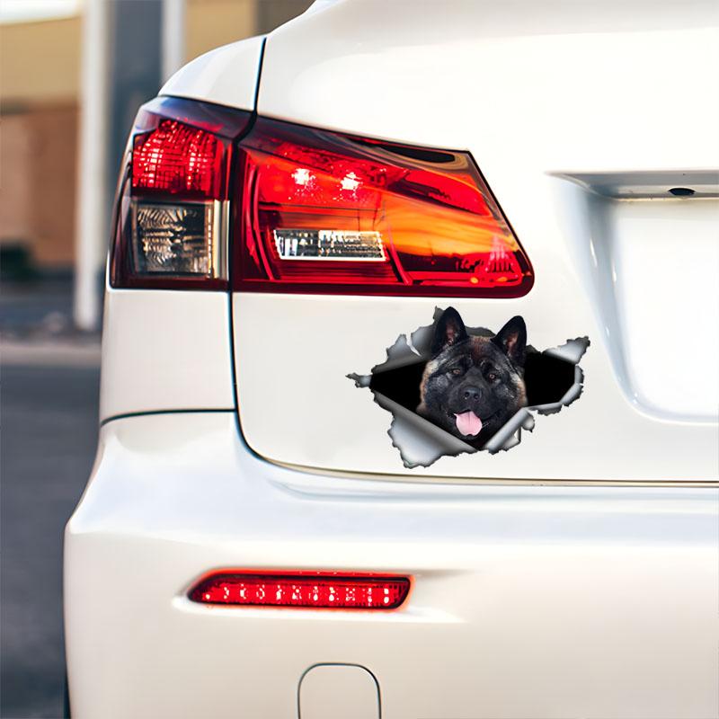 Наклейки на автомобиль Американская Акита, Водонепроницаемые ПВХ наклейки с животными с 3D-эффектом, Защита от царапин и увеличение удовольствия Автозапчасти