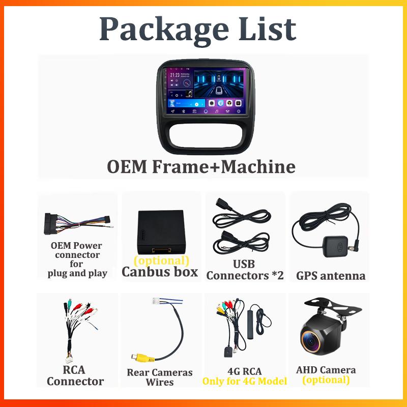 Android 14 интеллектуальные автомобильные системы для Renault Traffic 3 2014 - 2021 для Opel Vivaro B 2014 - 2018 автомобильный радиоплеер стерео головное устройство