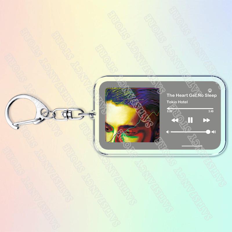 Музыкальные брелоки Tokio Hotel для женщин Аксессуары Сумка Автоматический Крик Муссон Том Билл Каулиц Песни Ключница Украшения Подарки для Фанатов
