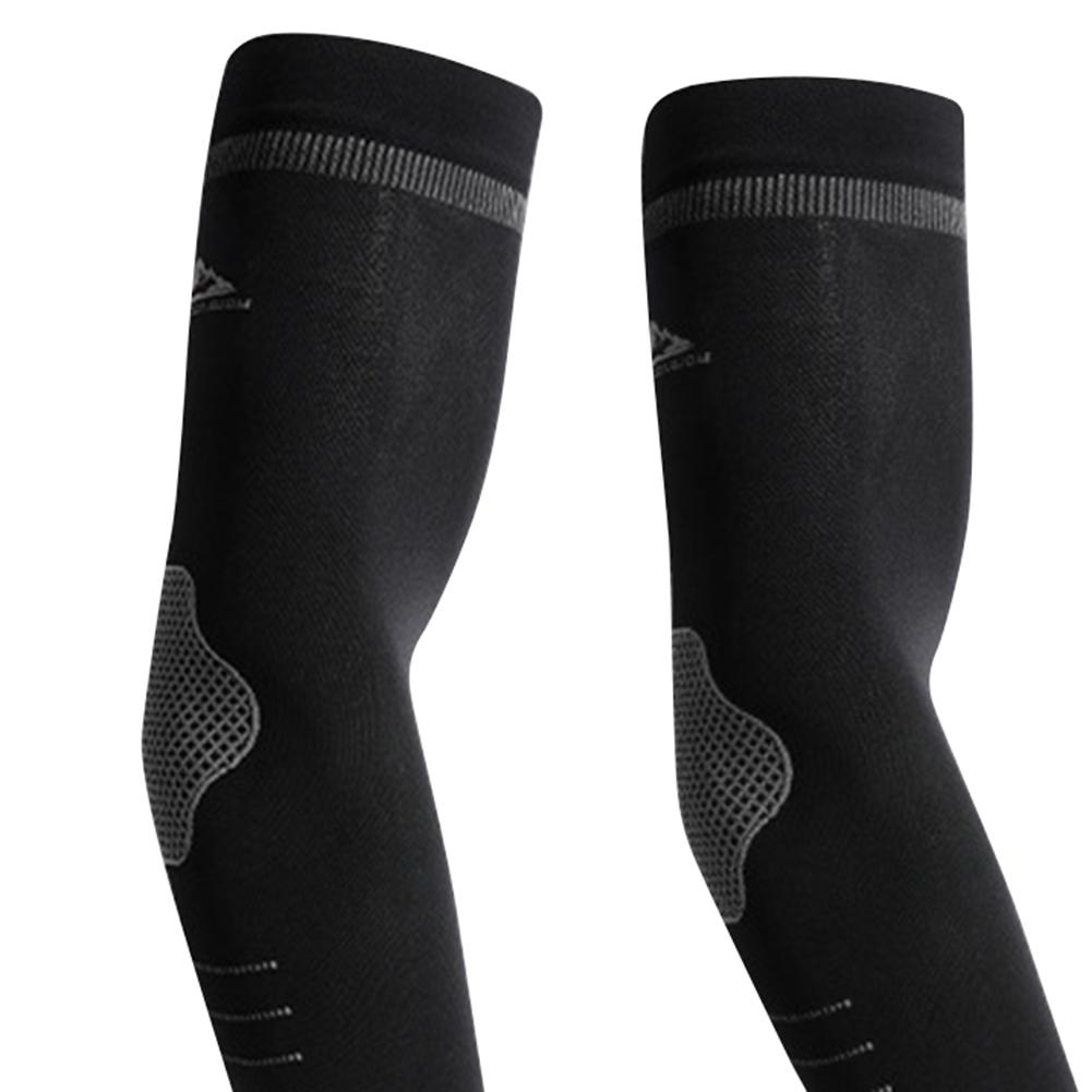 Спортивная защита рук из ледяного шелка, быстросохнущая, для рыбалки, пешего туризма, бега (черный)