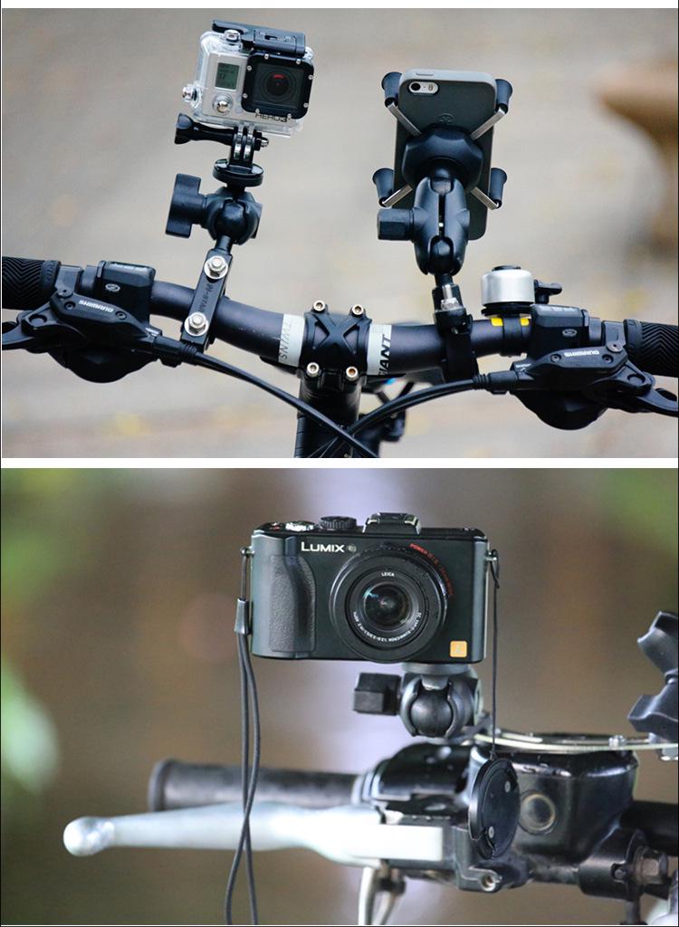 N-STAR Ball Head Tripod Mount for Camera, GoPro, and Motorcycle/Bicycle Video Recording
