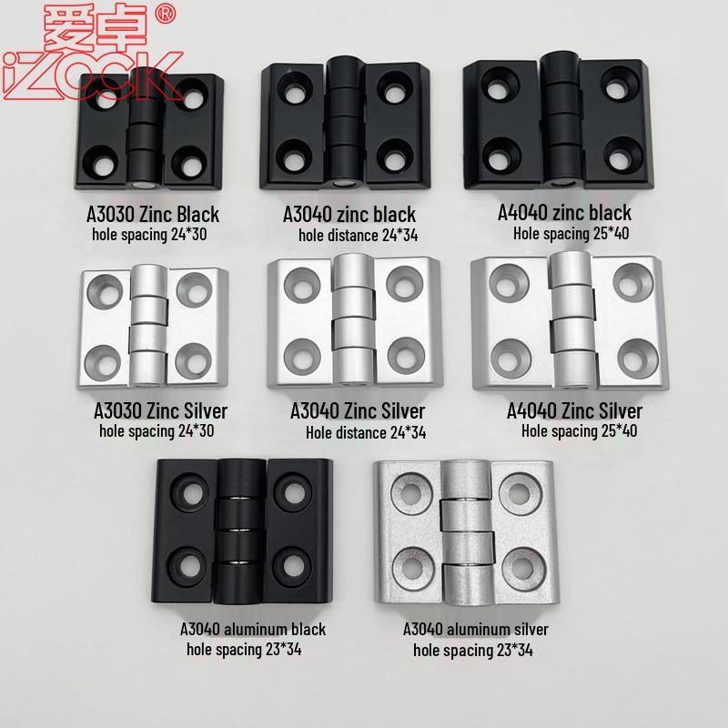 Сверхпрочные петли из цинкового сплава для дверей из алюминиевого профиля (2020/3030/3040/4040)