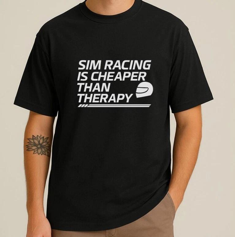Футболка Sim Racing Therapy: Забавный подарок для геймера